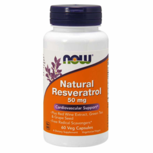 NOW Foods Natural Resveratrol 60 kaps. odhadovaná cena: 10.95 EUR