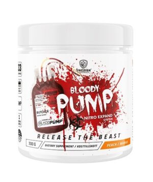 Bloody Pump (bez kofeínu) – Swedish Supplements 300 g Peach+Mango odhadovaná cena: 33,90 EUR