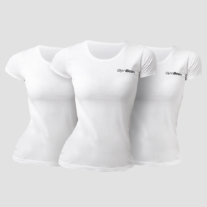 GymBeam Dámske tričko Basic 3Pack White  XS – 3pack odhadovaná cena: 24.95 EUR