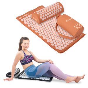 Akupresúrna podložka a vankúš inSPORTline Alavea II mocha mousse-ružová odhadovaná cena: 21.9 EUR