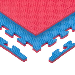 Puzzle tatami podložka inSPORTline Sazegul 100x100x2 cm červeno-modrá, vzor 5 prúžkov odhadovaná cena: 14.9 EUR