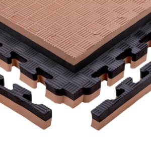 Puzzle tatami podložka inSPORTline Malmeida 100x100x4 cm mocha mousse-čierna, vzor 5 prúžkov odhadovaná cena: 29.9 EUR