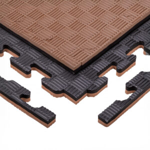 Puzzle tatami podložka inSPORTline Sazegul 100x100x2 cm mocha mousse-čierna, vzor 5 prúžkov odhadovaná cena: 14.9 EUR