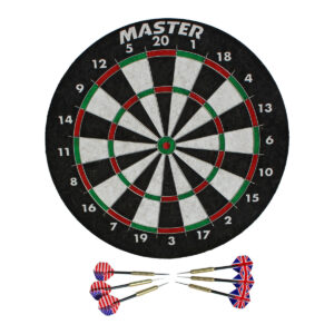 Akčný set – sisalový terč MASTER Grader 45 cm + okružie k terču MASTER – 4 dielne odhadovaná cena: 45.9 EUR