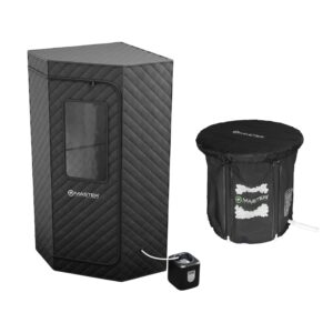 Otužovací set – Osobná parná sauna MASTER SmartSteam + Kúpacia kaďa MASTER 80 x 75 cm odhadovaná cena: 205 EUR