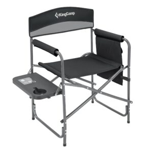 Kempingová skladacia stolička KING CAMP s opierkami ASH B10 – čierno-šedá odhadovaná cena: 40.6 EUR