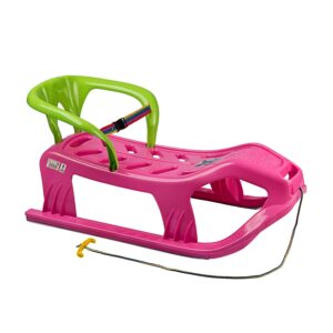 Plastové sane Snow Star s opierkou – ružové odhadovaná cena: 41.5 EUR