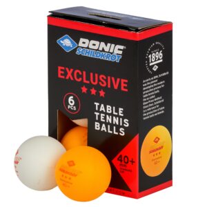 Loptičky na stolný tenis SCHILDKROT Exclusive 3-star Poly 40+ 6ks odhadovaná cena: 8 EUR