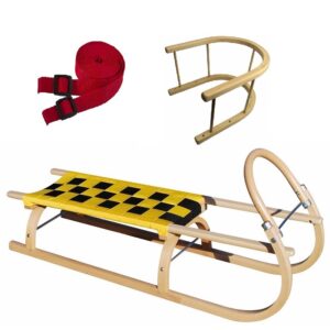 Sane drevené SULOV 67 dĺžka 110 cm + ohrádka + popruh odhadovaná cena: 83.3 EUR