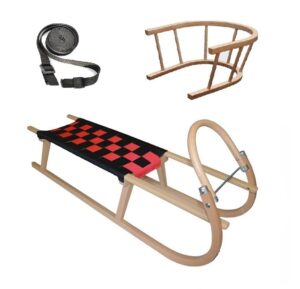 Sane drevené SULOV Tatra dĺžka 120 cm + ohrádka + popruh – čierno-červené odhadovaná cena: 91.9 EUR