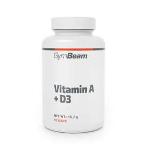 GymBeam Vitamín A + D3 odhadovaná cena: 4.95 EUR