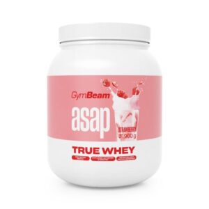 GymBeam ASAP True Whey jahoda odhadovaná cena: 27.95 EUR