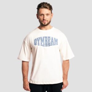 GymBeam Tričko Boxy Athletic Society Cream  M odhadovaná cena: 20.95 EUR