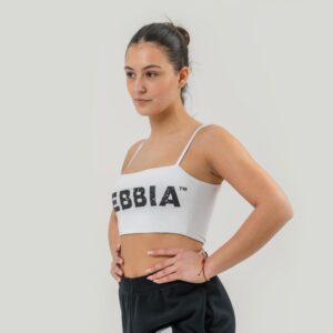 NEBBIA Bandeau športová podprsenka Back Check White  MM odhadovaná cena: 33.95 EUR
