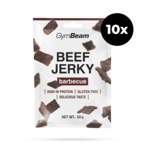 GymBeam Sušené mäso Beef Jerky barbecue odhadovaná cena: 44.6 EUR