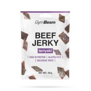 GymBeam Sušené mäso Beef Jerky teriyaki odhadovaná cena: 4.7 EUR