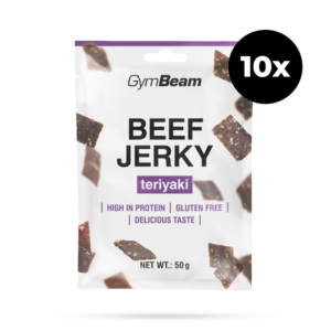 GymBeam Sušené mäso Beef Jerky teriyaki odhadovaná cena: 44.6 EUR