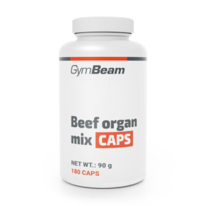 GymBeam Zmes hovädzích orgánov CAPS odhadovaná cena: 29.95 EUR