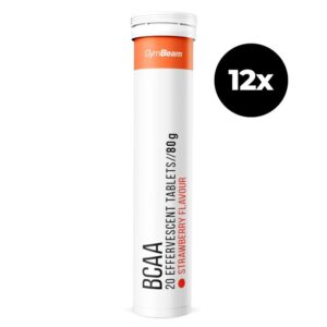 GymBeam Šumivé BCAA 12 x 20 tab jahoda odhadovaná cena: 27.3 EUR