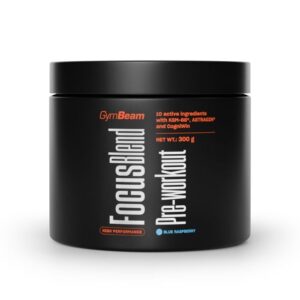 GymBeam Focus Blend Pre-workout modrá malina odhadovaná cena: 17.5 EUR