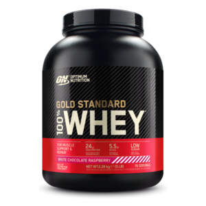 Optimum Nutrition 100 Whey Gold Standard biela čokoláda malina odhadovaná cena: 69.95 EUR