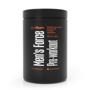 GymBeam Men‘s Force Pre-Workout mango marakuja odhadovaná cena: 15.5 EUR
