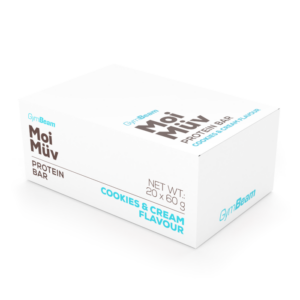 Gymbeam MoiMüv Protein Bar cookies & cream odhadovaná cena: 37 EUR