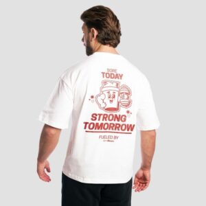 GymBeam Tričko Boxy Shaker White  M odhadovaná cena: 20.95 EUR