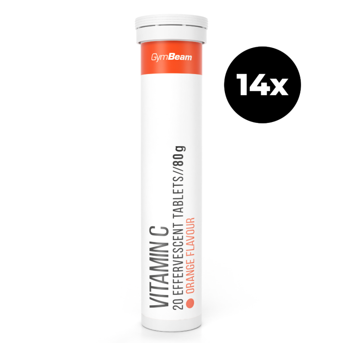 GymBeam Vitamín C 1000 mg šumivý 14 x 20 tab čierne ríbezle odhadovaná cena: 27.9 EUR