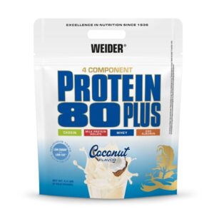 Weider Potein 80 PLUS kokos odhadovaná cena: 78.95 EUR