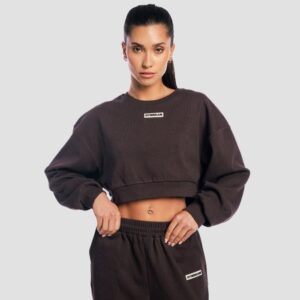 GymBeam Dámska mikina Cropped Aura Tee Brown  S odhadovaná cena: 27.95 EUR