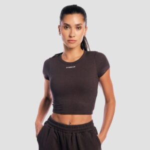 GymBeam Dámske tričko Cropped Aura Tee Brown  L odhadovaná cena: 19.95 EUR