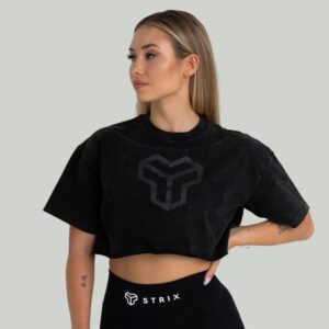 STRIX Dámske tričko CropTop Washed Black  LL odhadovaná cena: 19.95 EUR
